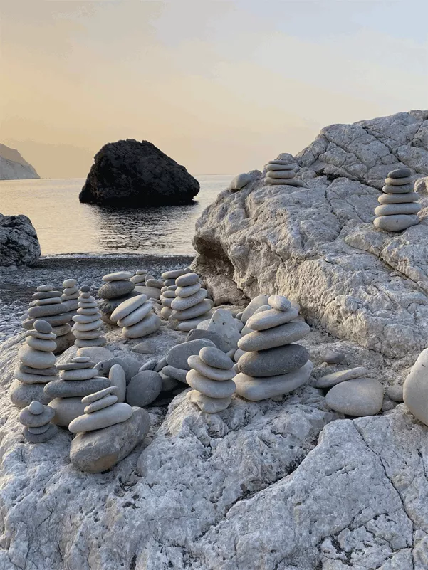 Balance am Meer